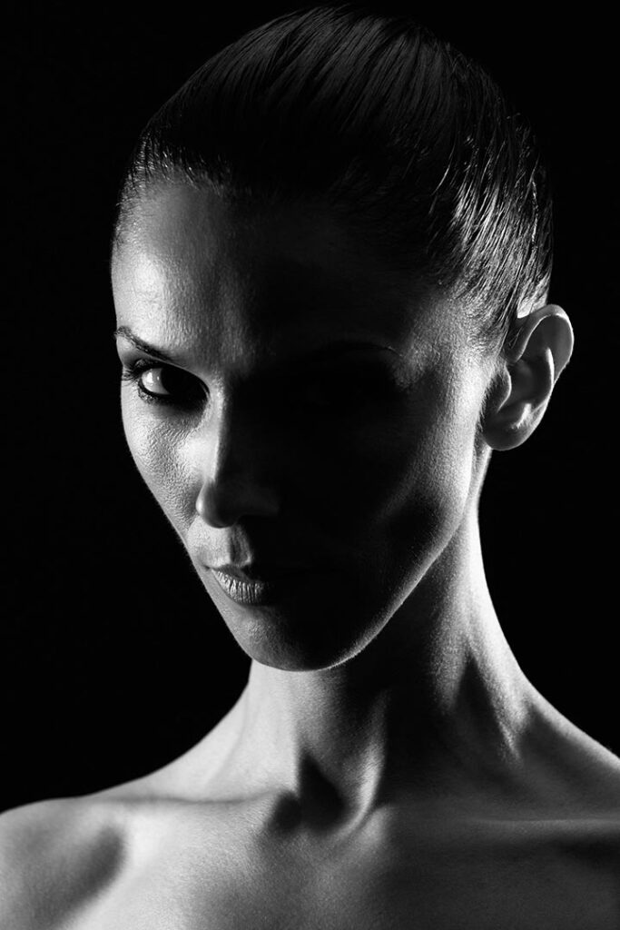 High-end fine art portrait with dramatic light